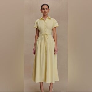 Aysha Linen Midi Dress